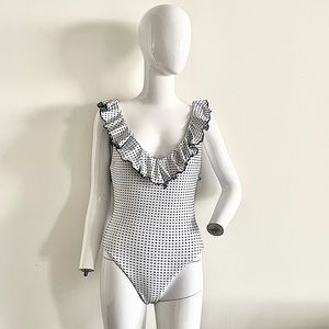 Eberjey One-Piece Swimsuit. Size S, White